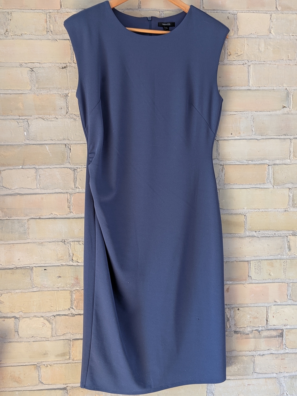 2 For $50 RW&CO. Navy Gray Sleeveless Midi Sheath Dress